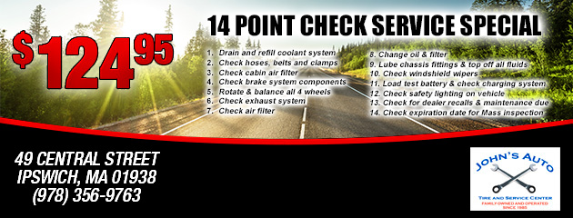 14 Point Check Summer Service